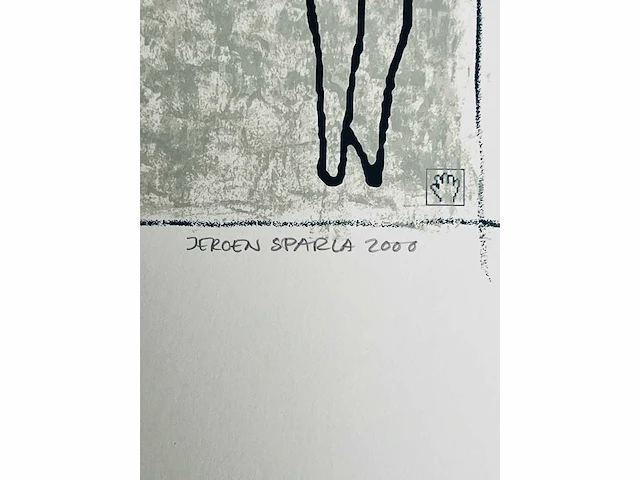 Jeroen sparla - i am touched - kleurenzeefdruk - afbeelding 5 van  7