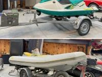 Jetski yamaha en boot zodiac