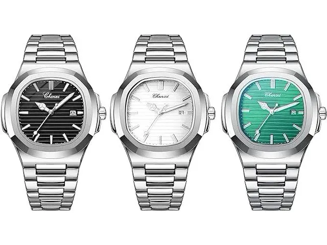 Jewelrywe horloges voor dames en heren 3stuks. - afbeelding 1 van  3