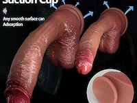 Jfrong s siliconen realistische dildo met zuignap - afbeelding 2 van  2