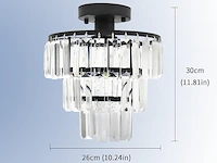 Jhlbyl moderne kristallen plafondlamp - afbeelding 2 van  4