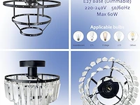 Jhlbyl moderne kristallen plafondlamp - afbeelding 3 van  4