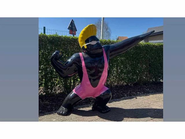 Jhonny monkey h120cm x l140cm pink - afbeelding 1 van  1
