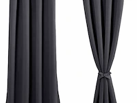 Jiuzhen verduisteringsgordijnen donkergrijs 260*140 - afbeelding 1 van  3