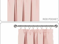 Jiuzhen verduisteringsgordijnen pink - afbeelding 3 van  3