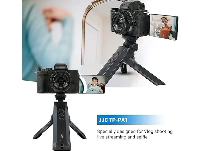 Jjc 2in1 shooting grip afstandsbediening - afbeelding 2 van  5