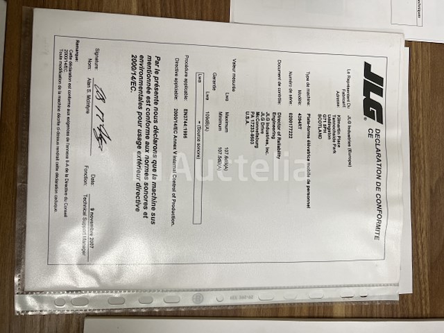 Jlg 4394rt - afbeelding 15 van  22