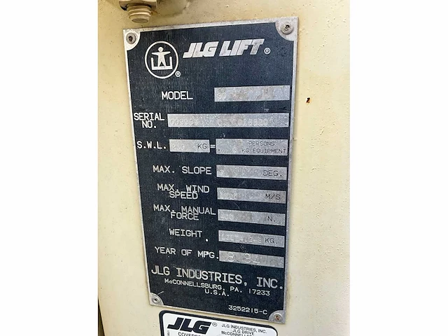 Jlg 60ha hoogwerker - afbeelding 3 van  11