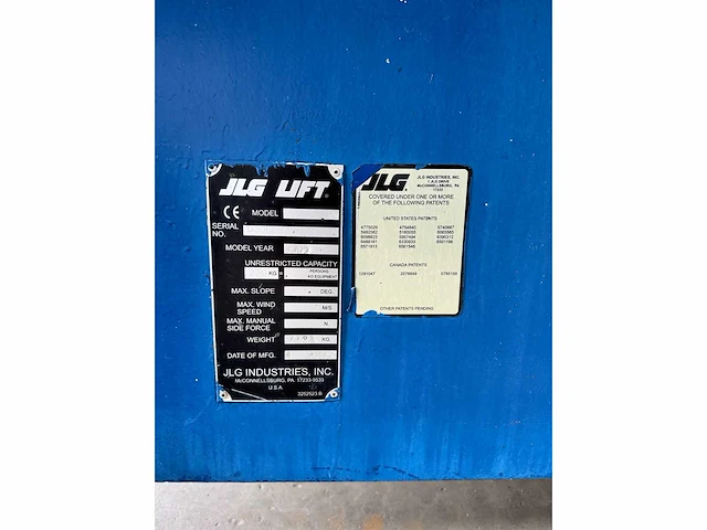 Jlg lift - ndt16017 - hoogwerker - 2005 - afbeelding 31 van  37