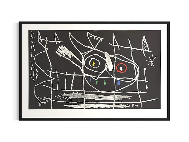 Joan miro - lithografie 1972 - afbeelding 1 van  1