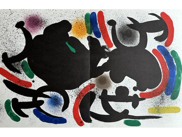 Joan miro - originele lithografie 1972 - afbeelding 1 van  1