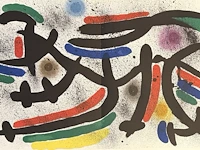 Joan miro - originele lithografie 1972 - afbeelding 1 van  1