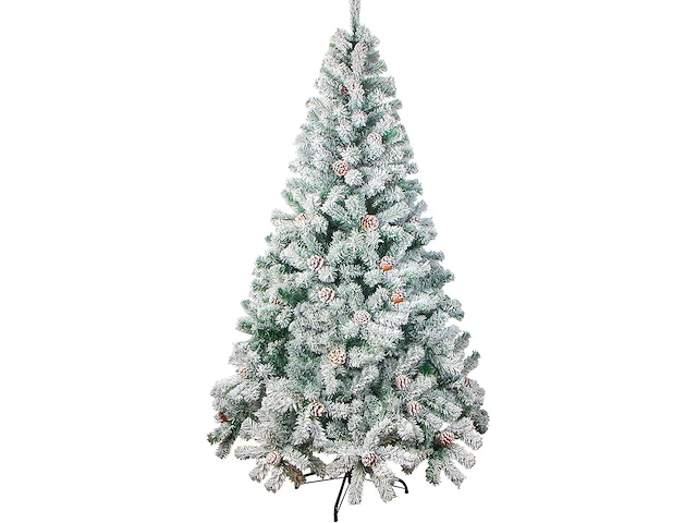 Jofony gevlokte kerstboom (180 x 100 cm) - afbeelding 1 van  4