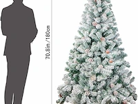 Jofony gevlokte kerstboom (180 x 100 cm) - afbeelding 2 van  4