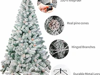 Jofony gevlokte kerstboom (180 x 100 cm) - afbeelding 3 van  4