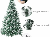 Jofony gevlokte kerstboom (210 x 115 cm) - afbeelding 5 van  5