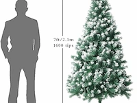 Jofony gevlokte kerstboom (210 x 115 cm) - afbeelding 4 van  5