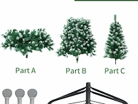 Jofony gevlokte kerstboom (210 x 115 cm) - afbeelding 2 van  5
