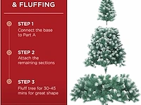 Jofony gevlokte kerstboom (210 x 115 cm) - afbeelding 3 van  5