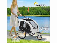 Jogger trailer hondenfiets voorwiel draaibaar - afbeelding 2 van  12