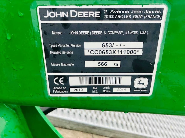 John deere - 653 - front loaders and accesories - 2010 - afbeelding 4 van  8