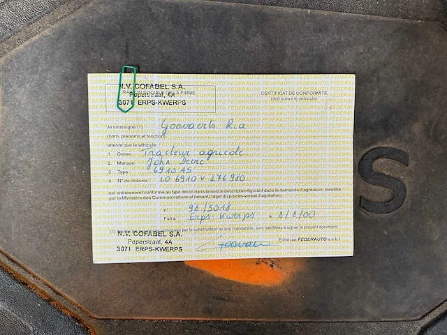 John deere - 6910 as - vierwielaangedreven landbouwtractor - afbeelding 70 van  77