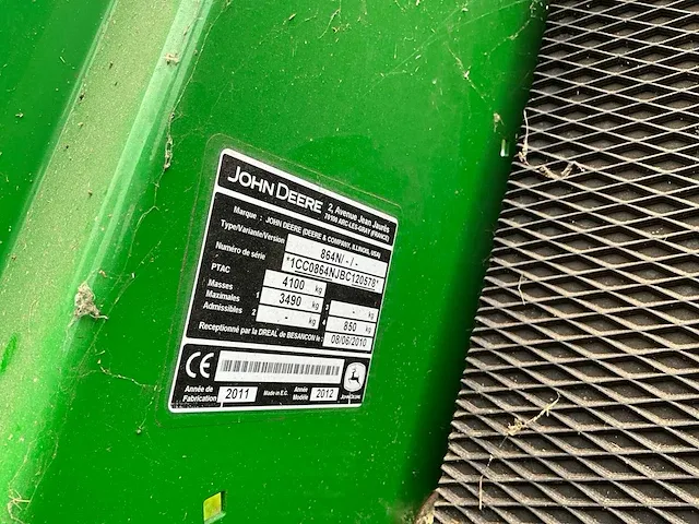 John deere 864 balenpers - 2011 - afbeelding 19 van  27