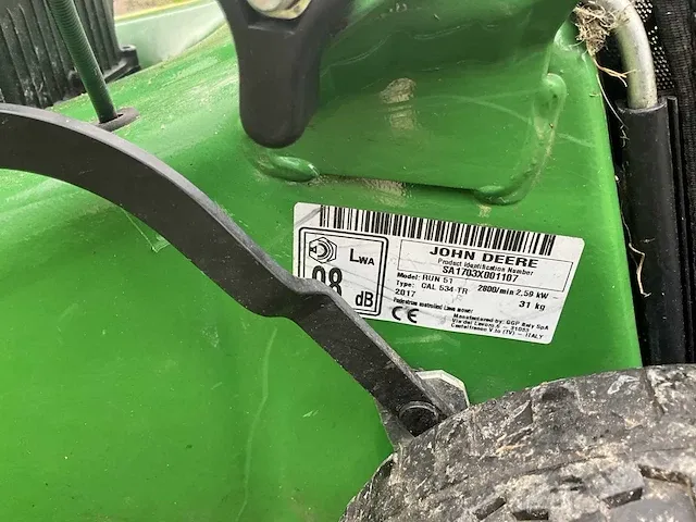 John deere run51 grasmaaier - afbeelding 2 van  10