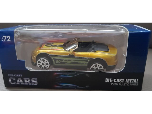 Johntoy die cast cars racing goud - afbeelding 1 van  3