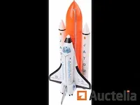 Johntoy space shuttle met licht en geluid wit 20 cm - afbeelding 1 van  4