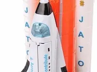 Johntoy space shuttle met licht en geluid wit 20 cm - afbeelding 1 van  2