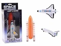 Johntoy space shuttle met licht en geluid wit 20 cm - afbeelding 2 van  2
