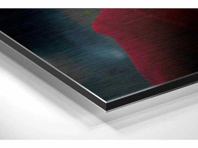 Joker wanddecoratie in geborsteld aluminium - 115x75 cm - afbeelding 2 van  3