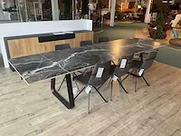 Joli curve xxl eetkamertafel met stoelen - afbeelding 1 van  8
