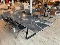 Joli curve xxl eetkamertafel met stoelen - afbeelding 2 van  8