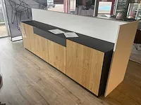 Joli curve xxl eetkamertafel met stoelen - afbeelding 7 van  8