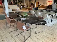 Joli elyps eetkamertafel met stoelen - afbeelding 2 van  8
