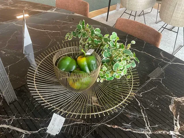Joli elyps eetkamertafel met stoelen - afbeelding 8 van  8
