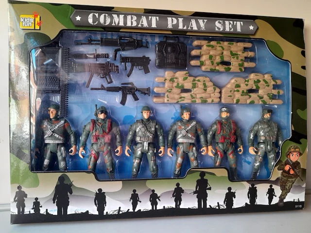 Jono toys kids fun soldaten speel set 16 delig - afbeelding 2 van  3