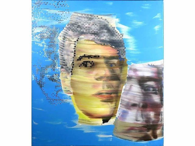 Joost de munk – acrylverf op doek - afbeelding 1 van  5