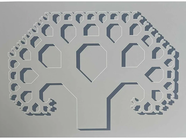 Jos de mey - schaduwboom volgens pythagoras - afbeelding 1 van  4