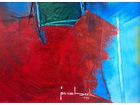 Jos van beek - van bovenaf - acryl op paneel - afbeelding 6 van  12