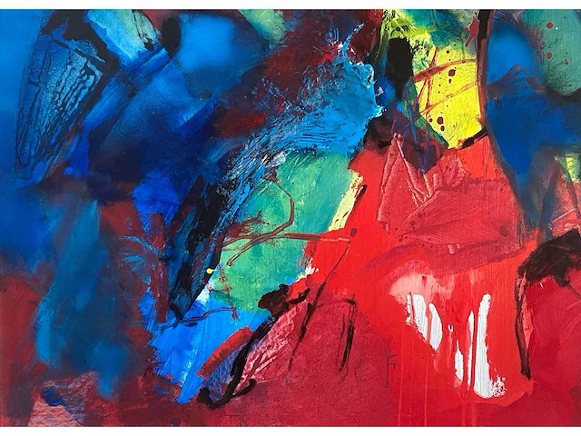 Jos van beek - van bovenaf - acryl op paneel - afbeelding 11 van  12