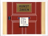 Joseph willaert - kunstzaken - zeefdruk met collage - afbeelding 2 van  8