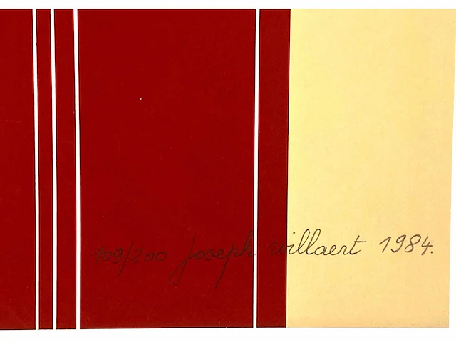 Joseph willaert - kunstzaken - zeefdruk met collage - afbeelding 3 van  8