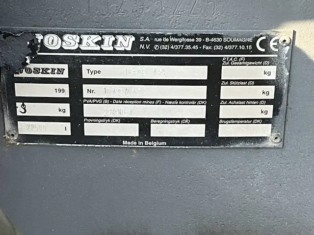Joskin 16-24 trs haakarm carrier - afbeelding 13 van  20