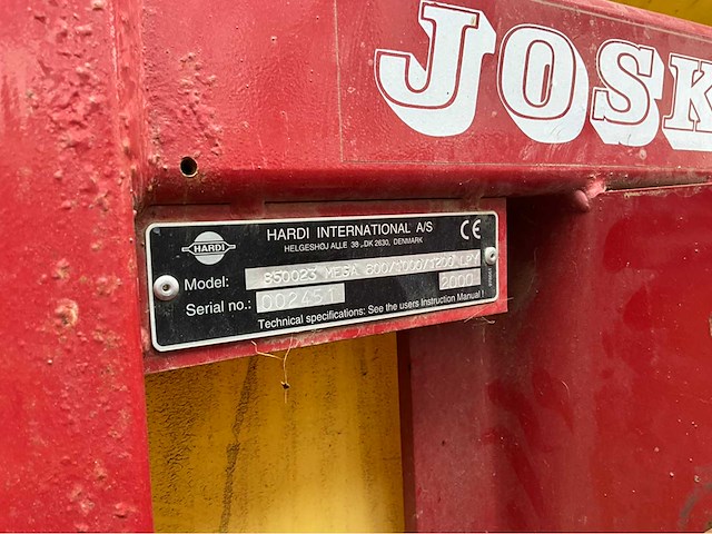 Joskin sproeier 21 meter + tank 1100 liter - 850023 mega - - afbeelding 28 van  37