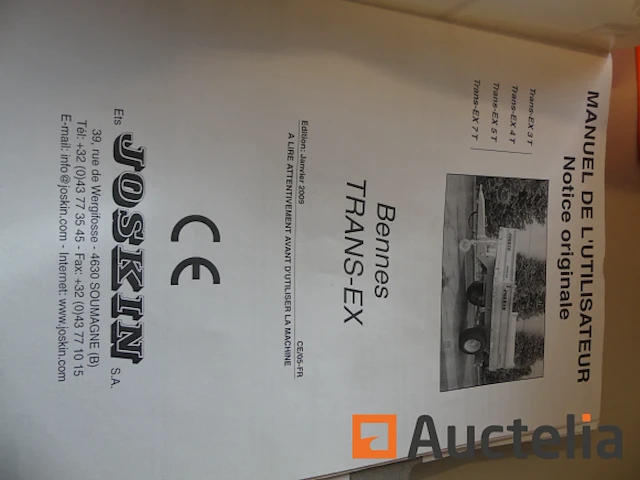Joskin trans -ex 5t kipwagen - afbeelding 3 van  20