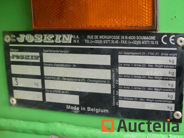 Joskin trans -ex 5t kipwagen - afbeelding 9 van  20