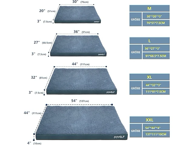 Joyelf orthopedisch hondenbed (xl) - afbeelding 3 van  5